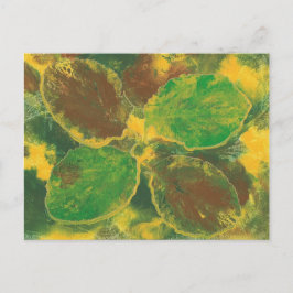 Abstrakt Höst löv Birch Träd vykort