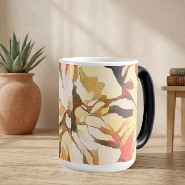 Abstrakt höstblomma magisk mugg (Skapare uppladdad)