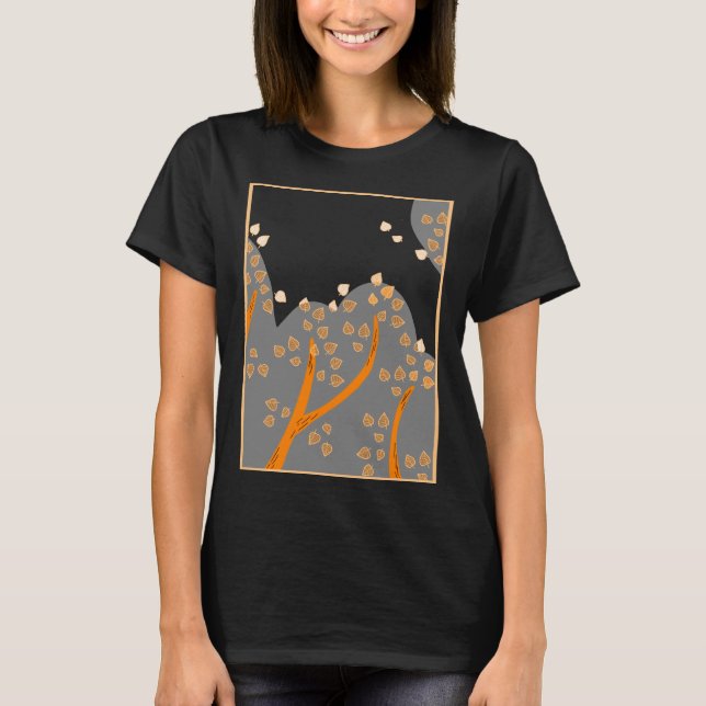 Abstrakt. Höstbuskar T Shirt (Framsida)