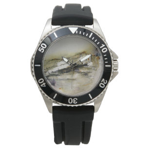Abstrakt Hösten Färg liggande Armbandsur
