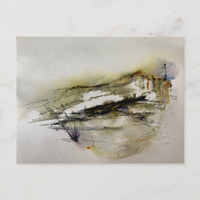 Abstrakt Hösten Färg liggande Vykort (Framsida)