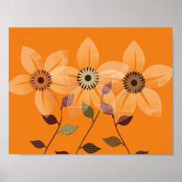 Abstrakt höstkollage för höstsamling för insamling poster