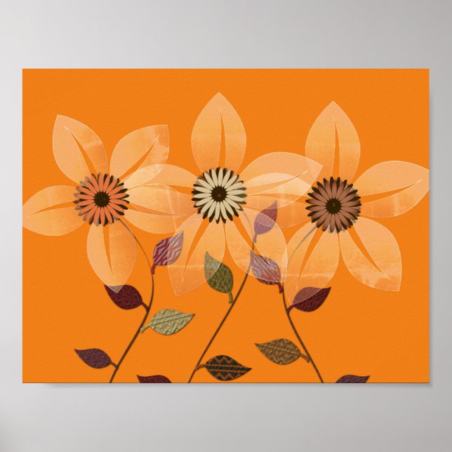 Abstrakt höstkollage för höstsamling för insamling poster (Framsidan)