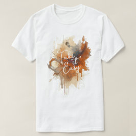 Abstrakt höstsprut t shirt