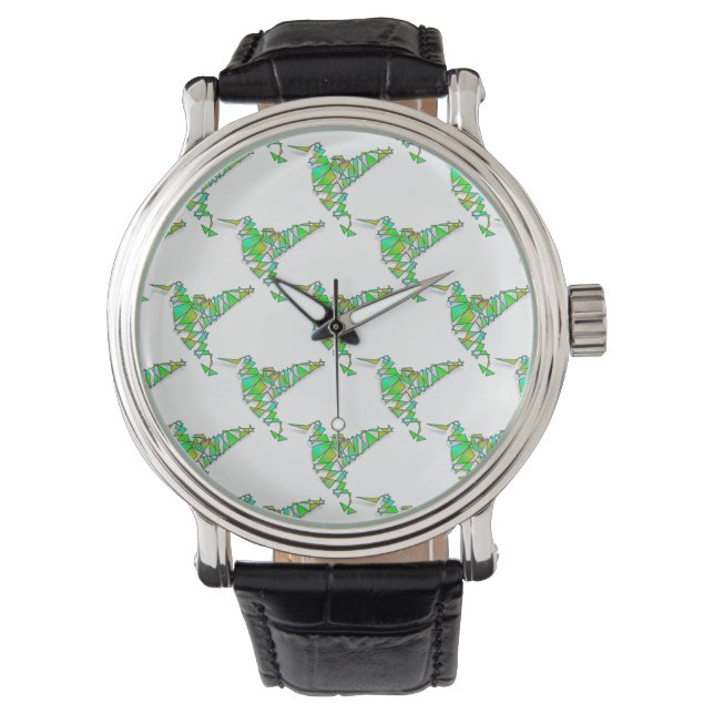 Abstrakt Hummingbird Armbandsur (Framsida)