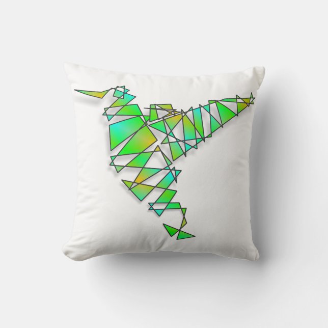 Abstrakt Hummingbird Kudde (Framsida)