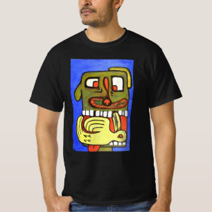 Abstrakt Hund Ansikte T Shirt