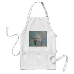 Abstrakt Hund Apron Förkläde