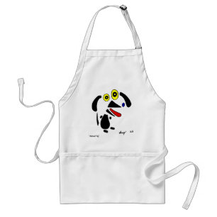 Abstrakt Hund Apron Förkläde