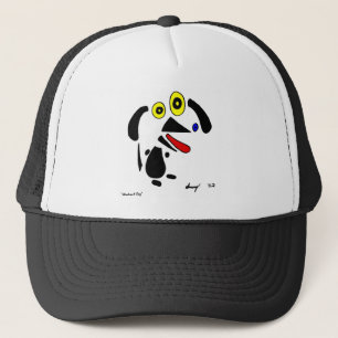 Abstrakt Hund Hat Truckerkeps