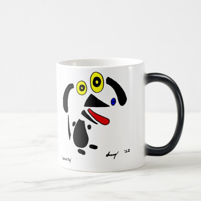 Abstrakt Hund Mugg (Höger)