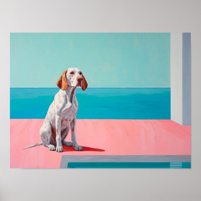 Abstrakt Hundar, Contemporary Hundar Poster (Framsidan)