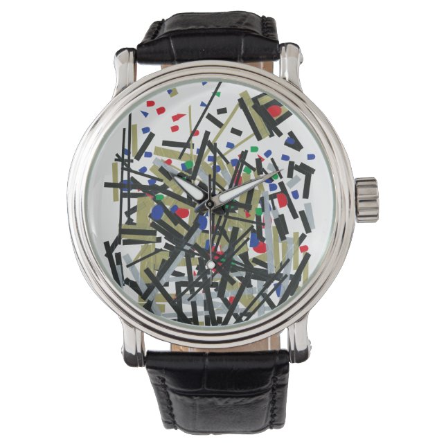 Abstrakt i band och blanketter 1 armbandsur (Framsida)