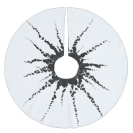 Abstrakt i band och blanketter 3 julgransmatta borstad polyester