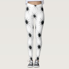 Abstrakt i band och blanketter 3 leggings