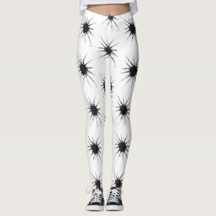 Abstrakt i band och blanketter 3 leggings
