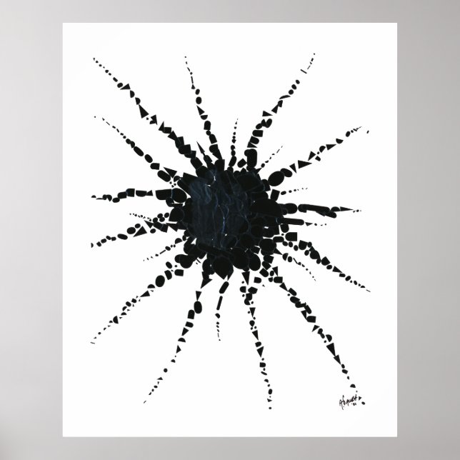 Abstrakt i band och blanketter 3 poster (Framsidan)