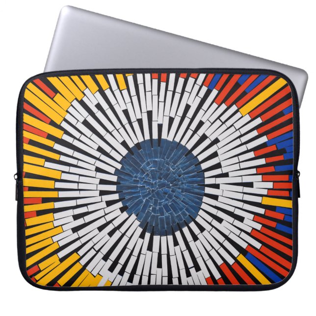 Abstrakt i band - Starburst Laptop Fodral (Framsidan)