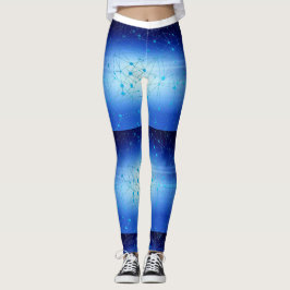 Abstrakt i Blue #1 Leggings