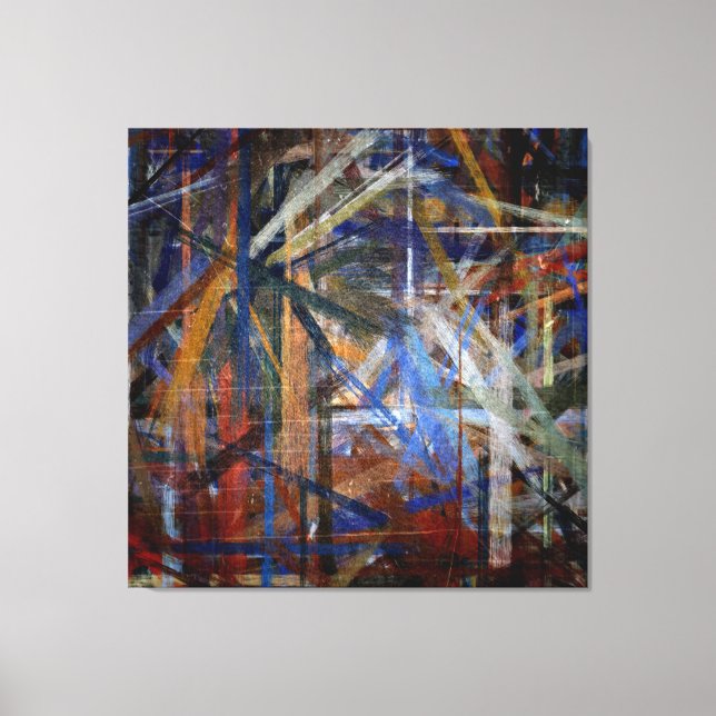 Abstrakt i flera Färger - färgton 2 Canvastryck (Framsida)