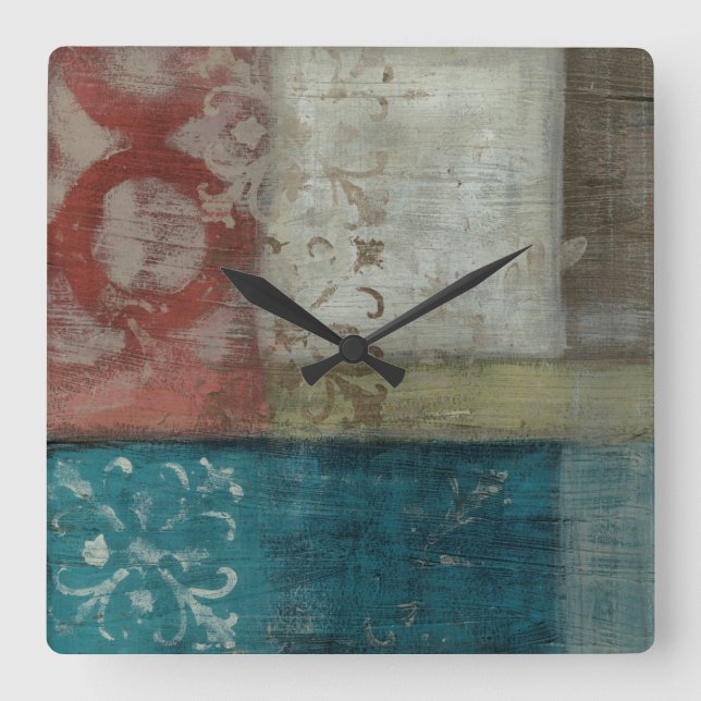 Abstrakt I Fyrkantig Klocka (Framsida)