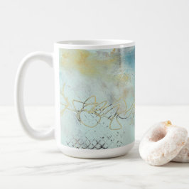 Abstrakt i Kall Vax & Oils Kaffemugg