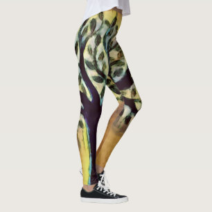 ABSTRAKT i LIVETS TRÄD Leggings