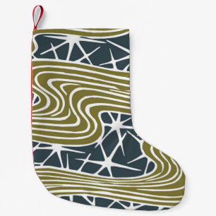 Abstrakt i modern Illustration i mitten av århundr Liten Julstrumpa