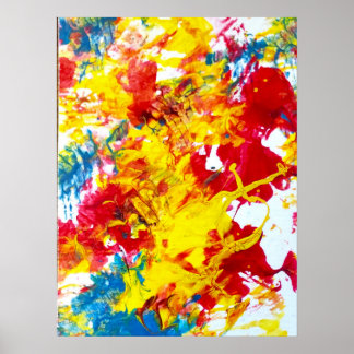 Abstrakt i rött poster