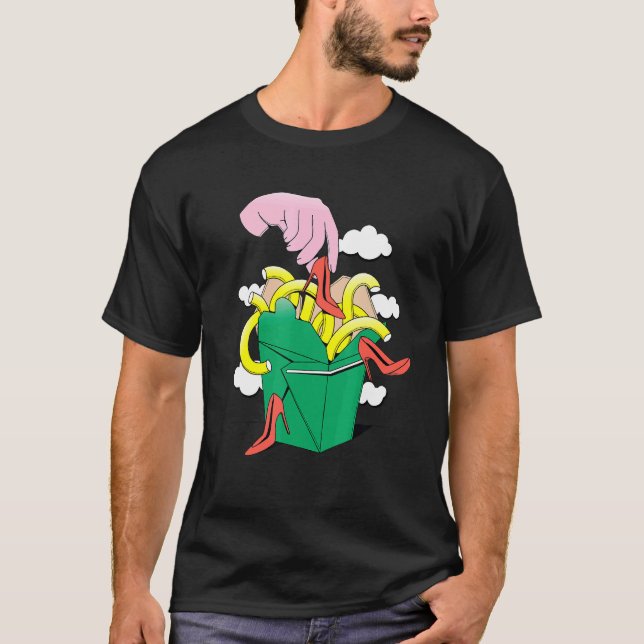 Abstrakt i rutdesign t shirt (Framsida)
