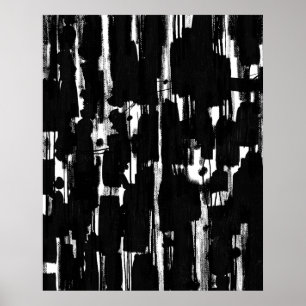 Abstrakt i svart poster
