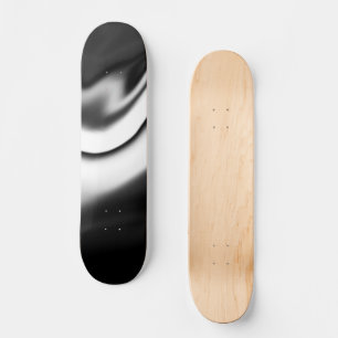 Abstrakt i svartvitt mini skateboard bräda 18,5 cm