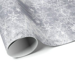 Abstrakt Ice Grått Winter Mönster, Presentpapper