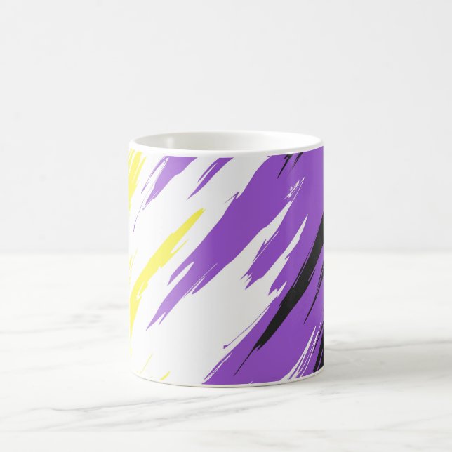 Abstrakt Icke-binär stolthetsflagga     Kaffemugg (Center)