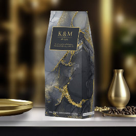 Abstrakt-ID988 för moody Bläck-kol-Guld