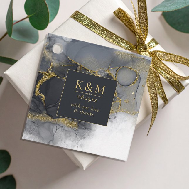 Abstrakt-ID988 för moody Bläck-kol-Guld Gåvor Etiketter (Skapare uppladdad)