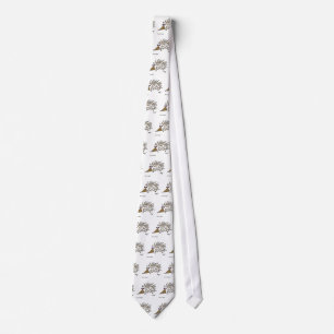 Abstrakt igelkottTie Slips