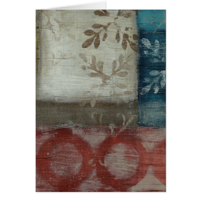 Abstrakt II för kulturarv Hälsningskort (Framsidan)