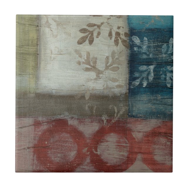 Abstrakt II för kulturarv Kakelplatta (Framsidan)