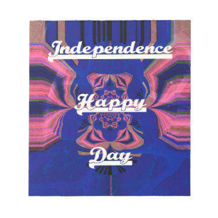 Abstrakt Independence day Firande Art Anteckningsblock