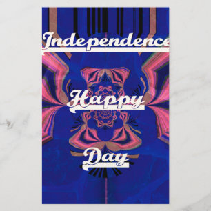 Abstrakt Independence day Firande Art Brevpapper