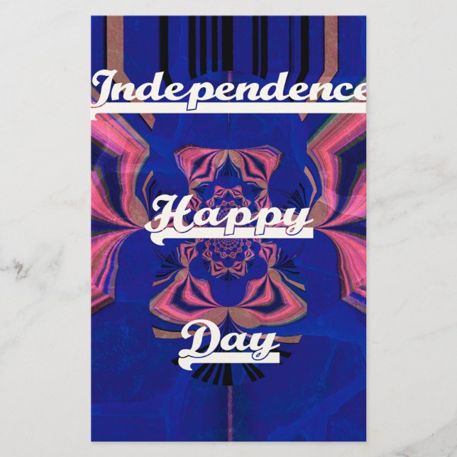 Abstrakt Independence day Firande Art Brevpapper (Framsida)