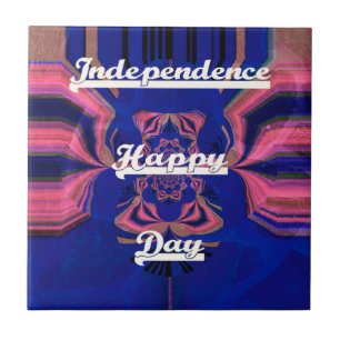 Abstrakt Independence day Firande Art Kakelplatta