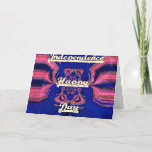 Abstrakt Independence day Firande Art Kort