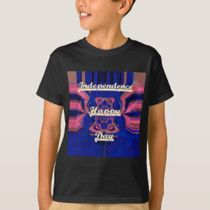 Abstrakt Independence day Firande Art T-shirt