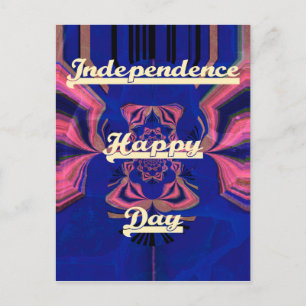 Abstrakt Independence day Firande Art Vykort