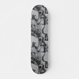 Abstrakt industriell bild mini skateboard bräda 18,5 cm