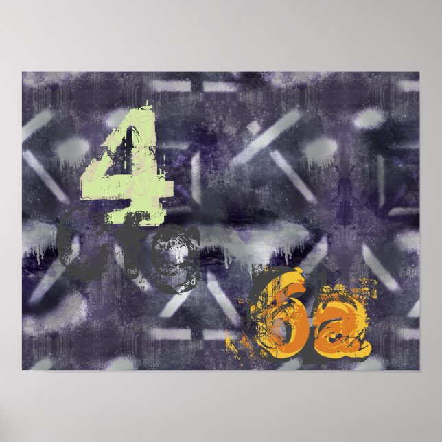 Abstrakt industriell konst poster (Framsidan)
