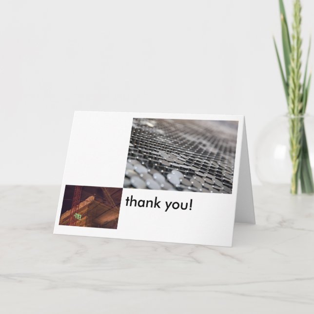 Abstrakt Industriell Tack Kort (Framsida)