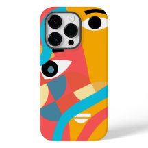 Abstrakt iPhone-skal med livfulla färger för ansik